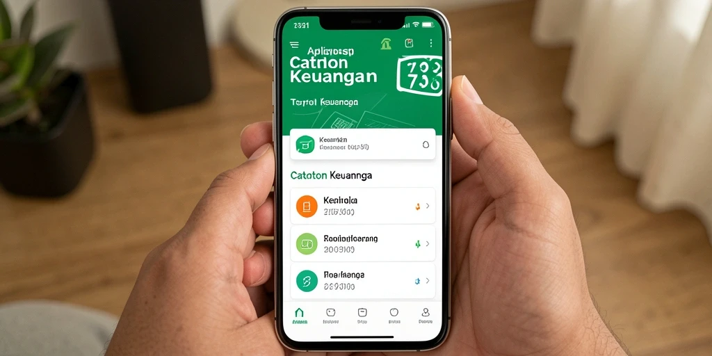 Antarmuka user-friendly aplikasi Catatan Keuangan 73K.