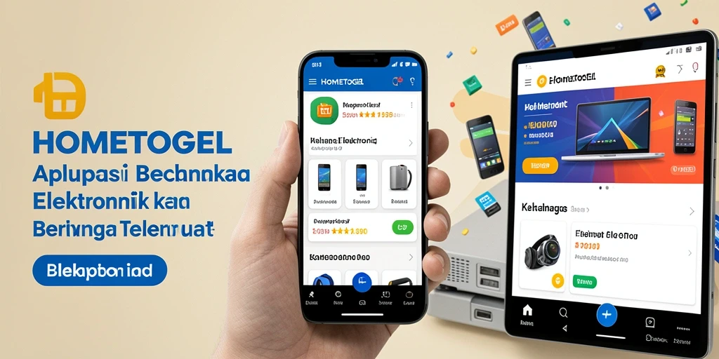 Tampilan antarmuka HOMETOGEL yang pengguna-friendly dan menarik.