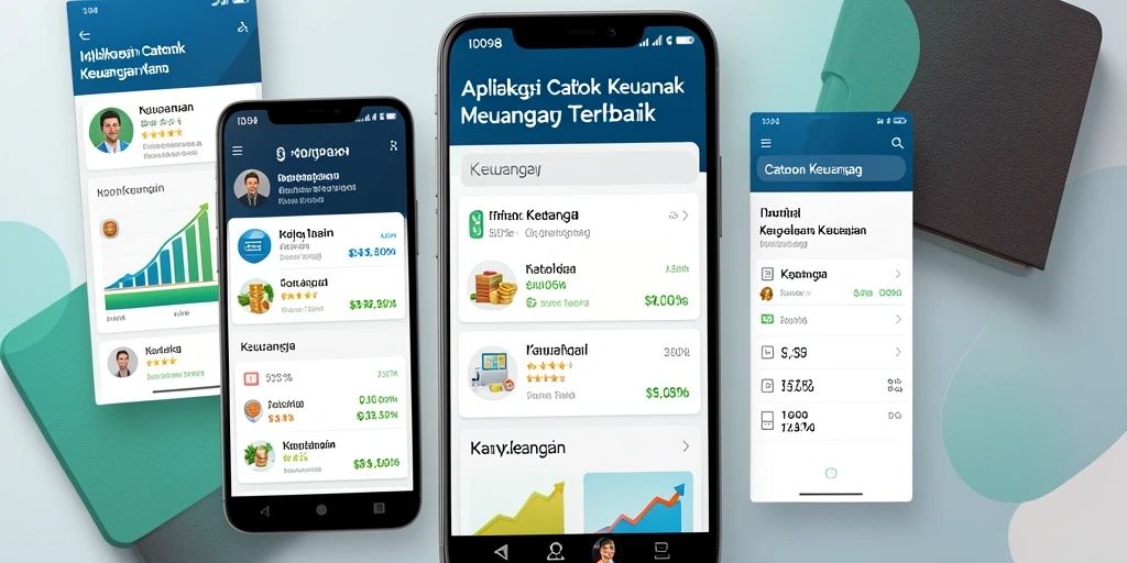 Antarmuka pengguna ID098 yang intuitif dan menarik untuk Catatan Keuangan.