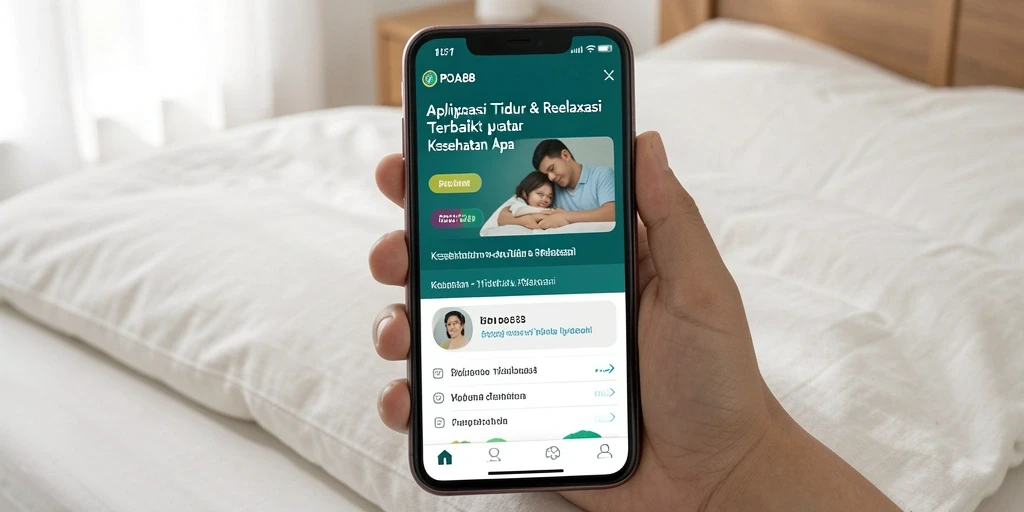 Tampilan antarmuka POA88 yang sederhana dan fungsional untuk Tidur & Relaksasi.