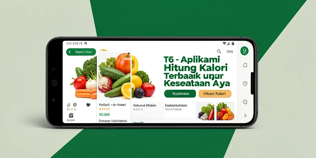 Antarmuka T6 yang intuitif untuk menghitung kalori.
