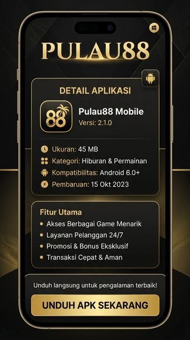 Tampilan halaman APK pulau88