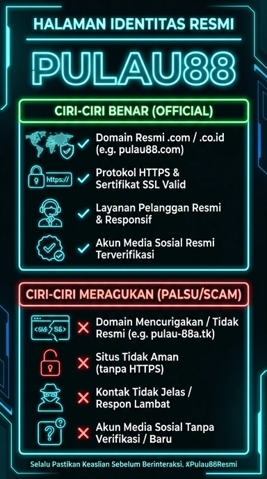 Tampilan kanal resmi pulau88